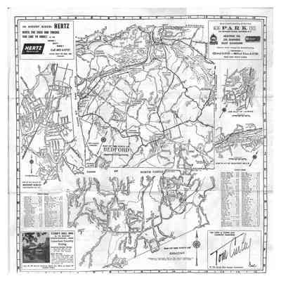 Map of Bedford, 1961