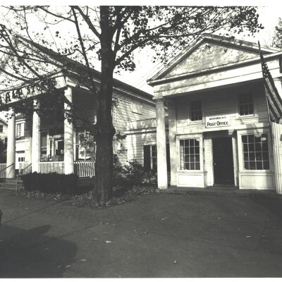 Front of Post Office showing A&P Store next door