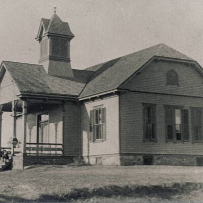 Palmer Avenue School, Old Katonah. It burned down in 1894.