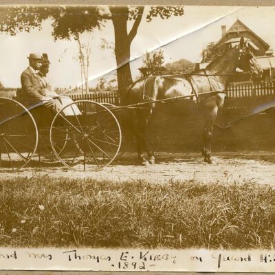 Mr. and Mrs. T. E. Kirby on Guard Hill Road 1892