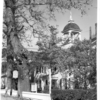 Bedford Free Library in autumn