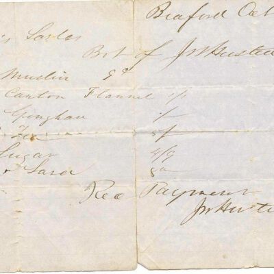 Bill from J.W. Husted & Son to Lewis Sarles
