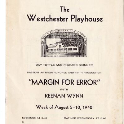 Westchester Playhouse Playbill