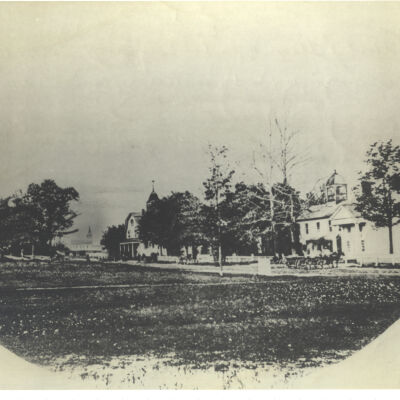 Bedford Village looking north from the green