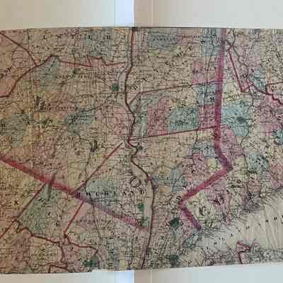 Map of Counties surrounding Westchester