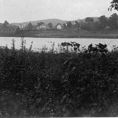 Looking across the Beaver Dam Road at Roberston Park.