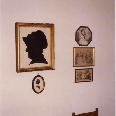 Silhouette of Sarah Rumsey McDonald, wife of Col. Lewis McDonald