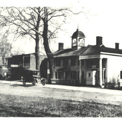 Bedford Village showing Post Office in its original location