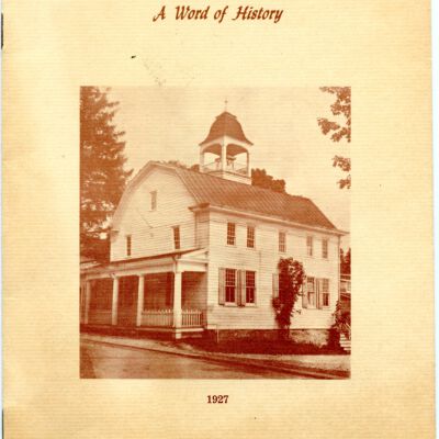 The Bedford Farmer's Club: A Word of History