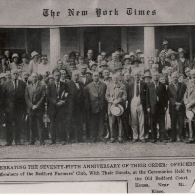 Seventy-fifth anniversary celebration of the Bedford Farmer's Club