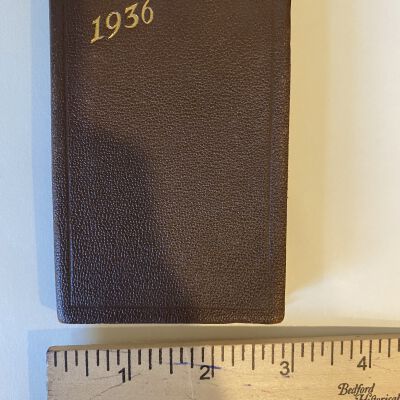 Agenda Book, 1936