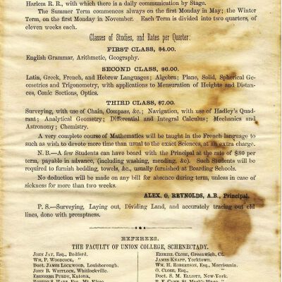 Brochure for Union Academy, date unknown