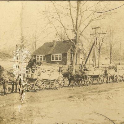 Drays from Kinkel Quarry