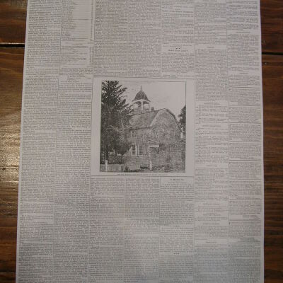 Large copy of the Nov. 8, 1889 edition of The Westchester Country Reporter newspaper.