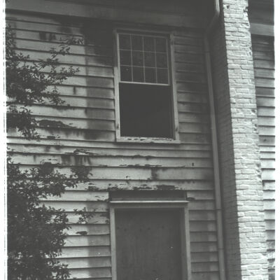 Historical Hall after fire: exterior