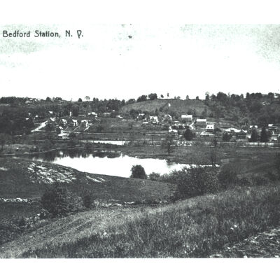 View of Bedford Station (Bedford Hills, as of 1910) landscape.