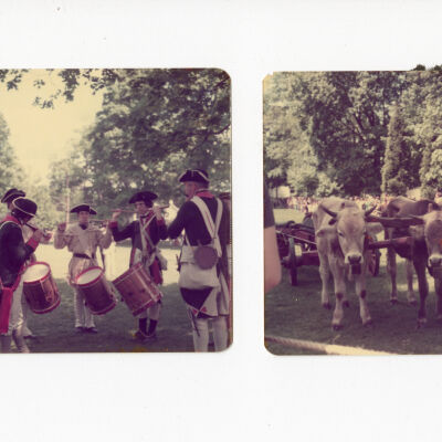 Bicentennial Photo of man with goats