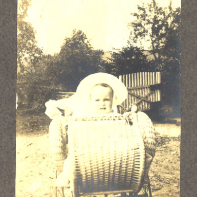 unidentified baby in carriage