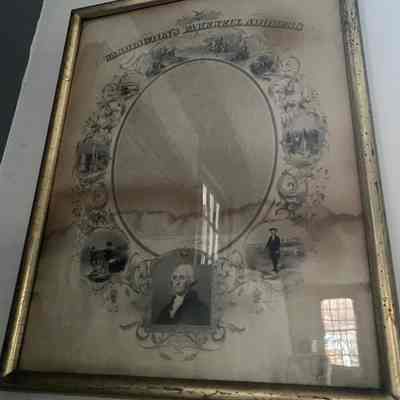 Framed Washington Farewell Address