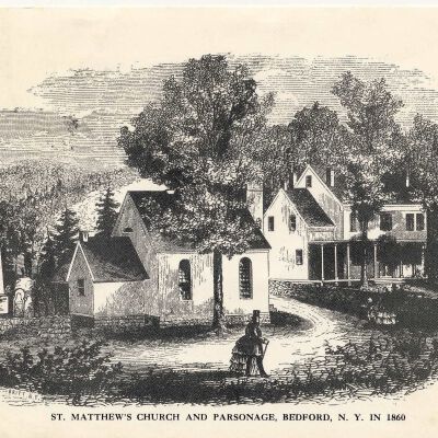 St. Matthew's Church and Parsonage, Bedford, NY in 1860