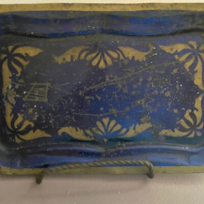 Stenciled decorative tray