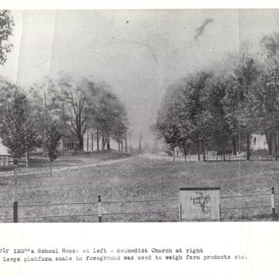 Bedford Village looking south across green
