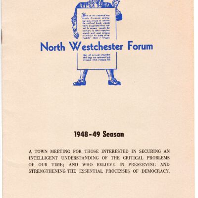 North Westchester Forum 1948-1949