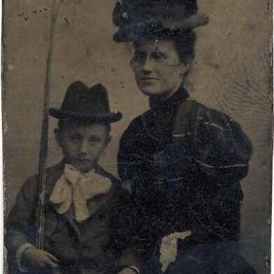 Unknown woman with child