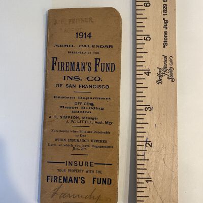 Fireman's Fund Daybook, 1914
