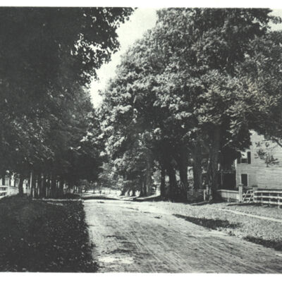 Pound Ridge Road looking north toward Village Green