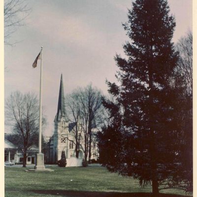 Flagpole on Village Green