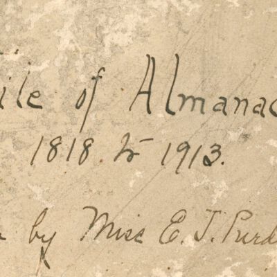 Group of Almanacs, 19th century