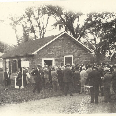 Bedford School House, 1829 / "Stone Jug School House"