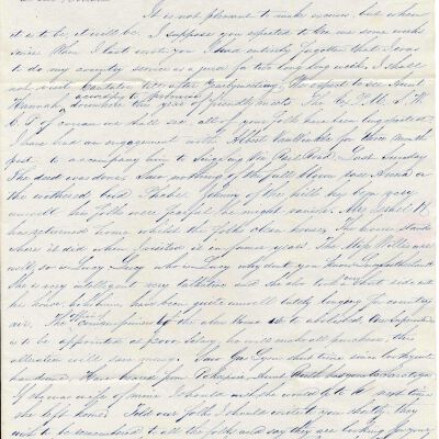 Letter from John G. Frost to Arnell F. Dickinson