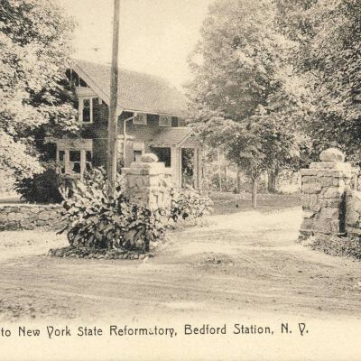 Entrance to the New York State Reformatory, Bedford Station, NY