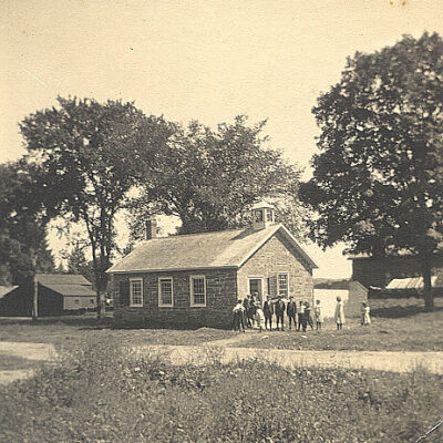 Bedford School House, 1829 / "Stone Jug School House"