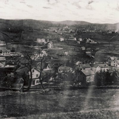 View of Mount Kisco from Captain Merritt's Hill, circa 1885