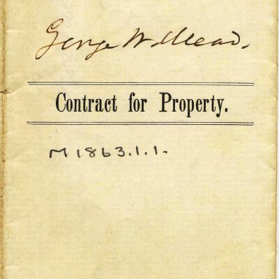 Contract for Property: Mary L. Scott and George W. Mead, 1863