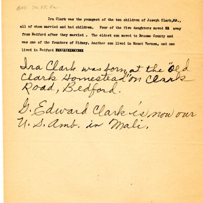 Ira Clark, G. Edward Clark ,