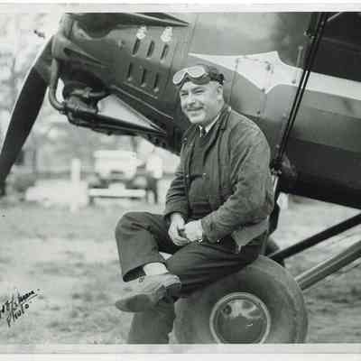 Pilot John McClean at La Roe Airport