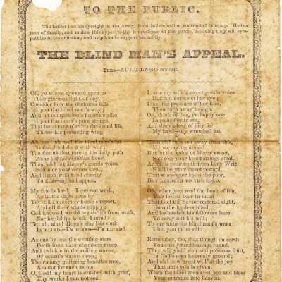 The Blind Man's Appeal