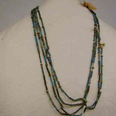 Egyptian Faience Beads Necklace