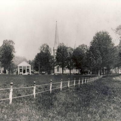 Village green, circa 1900