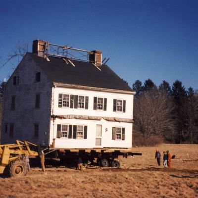 250 year old house on Route 172 being moved in 1995