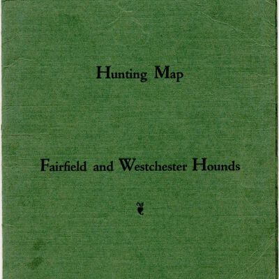 Hunting Map, Fairfield and Westchester Hounds, circa 1927