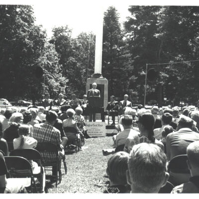 Court House dedication ceremony in Village Green, 1972
