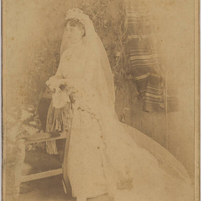 Wedding photo of Mary E.R. Williams