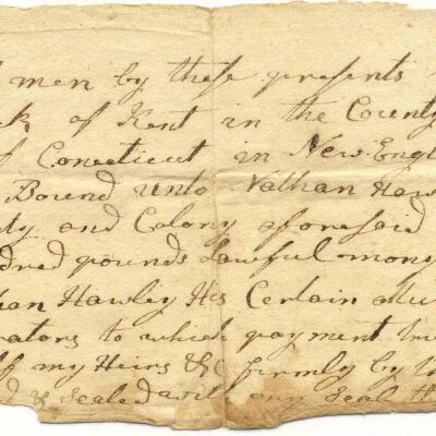 John Hitchcock bond to Nathan Hawley