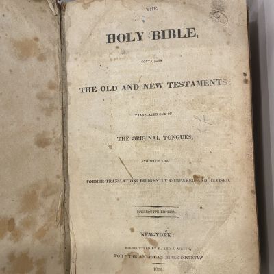 The Holy Bible, containing the Old and New Testements translated out of The Original Tongues, and with the Former Translations Diligently Compared and Revised.