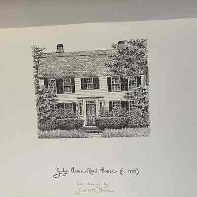 Judge Aaron Reed House Drawing by Judith H. Brooks
